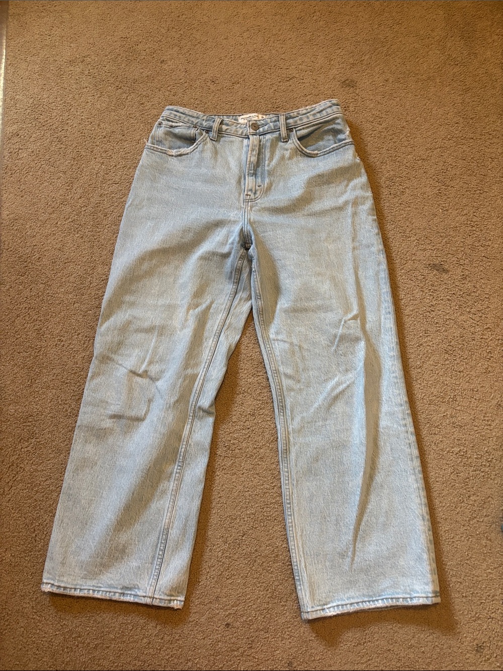 Abercrombie & Fitch Light Blue Wide Leg Jeans